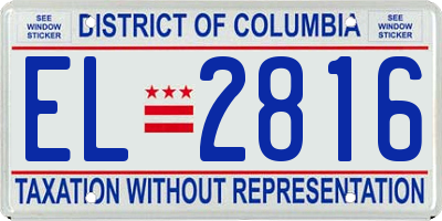 DC license plate EL2816