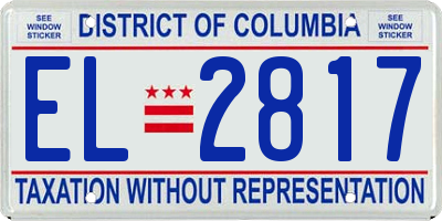 DC license plate EL2817