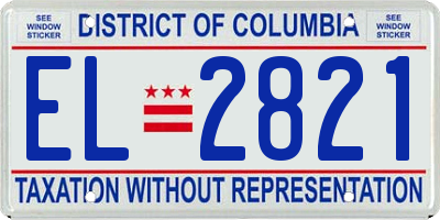 DC license plate EL2821