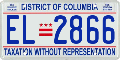 DC license plate EL2866