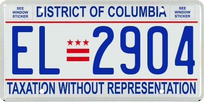 DC license plate EL2904