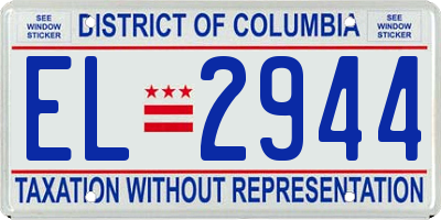 DC license plate EL2944