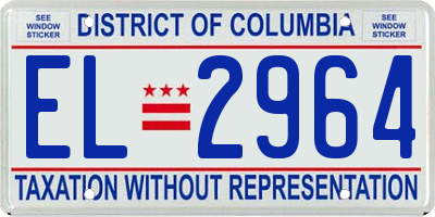 DC license plate EL2964