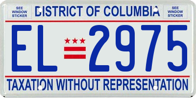 DC license plate EL2975