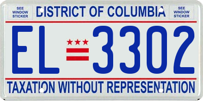 DC license plate EL3302