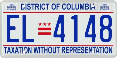 DC license plate EL4148