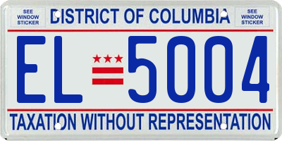DC license plate EL5004