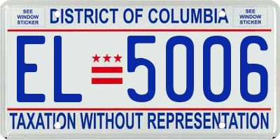 DC license plate EL5006