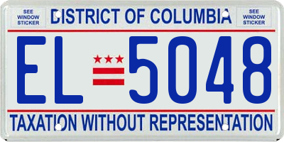 DC license plate EL5048