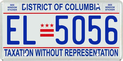 DC license plate EL5056