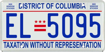 DC license plate EL5095