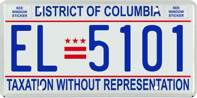 DC license plate EL5101