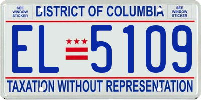 DC license plate EL5109