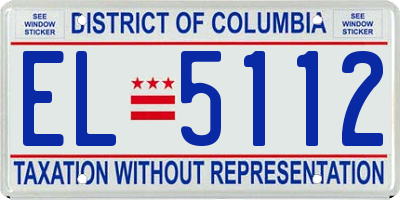 DC license plate EL5112