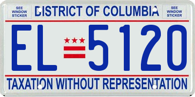 DC license plate EL5120