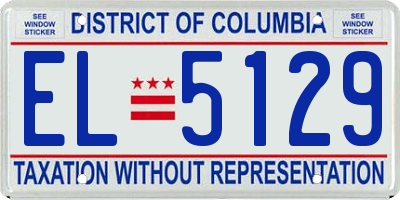 DC license plate EL5129