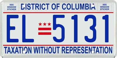 DC license plate EL5131