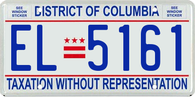 DC license plate EL5161