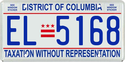 DC license plate EL5168