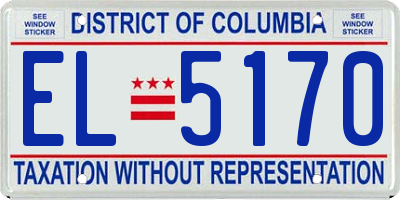 DC license plate EL5170