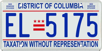 DC license plate EL5175