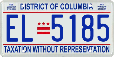 DC license plate EL5185