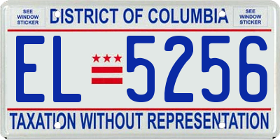 DC license plate EL5256