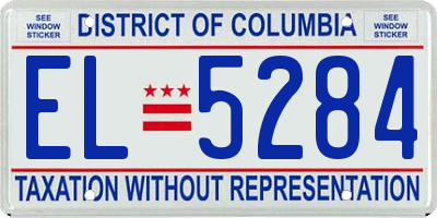 DC license plate EL5284