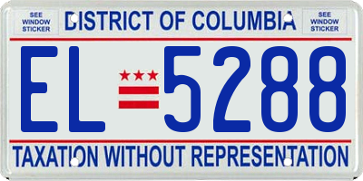 DC license plate EL5288