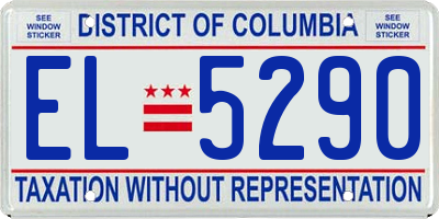 DC license plate EL5290