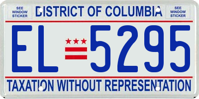 DC license plate EL5295