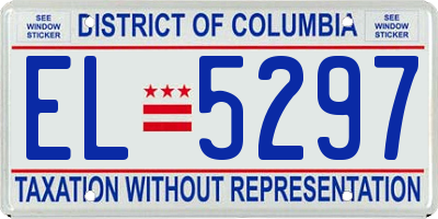 DC license plate EL5297