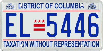 DC license plate EL5446