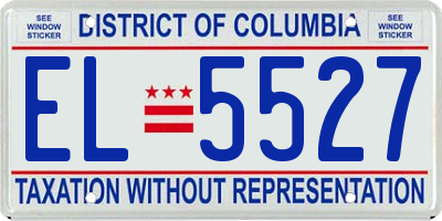 DC license plate EL5527