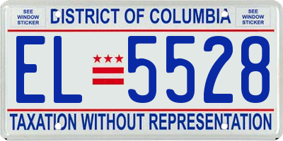 DC license plate EL5528