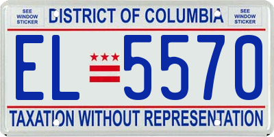 DC license plate EL5570