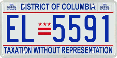 DC license plate EL5591