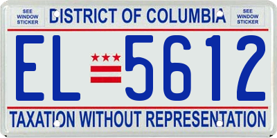 DC license plate EL5612