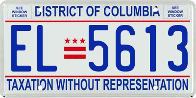 DC license plate EL5613