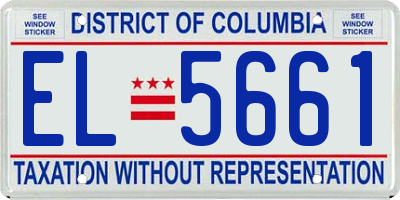 DC license plate EL5661