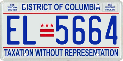 DC license plate EL5664