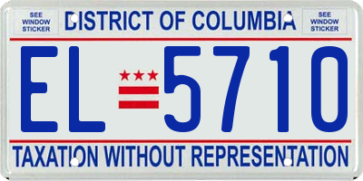 DC license plate EL5710