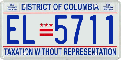 DC license plate EL5711