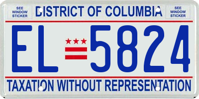 DC license plate EL5824