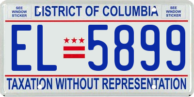 DC license plate EL5899