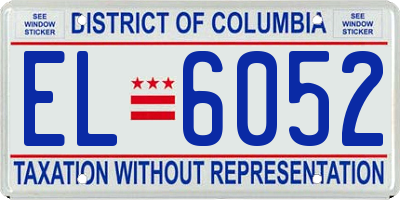 DC license plate EL6052