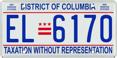 DC license plate EL6170