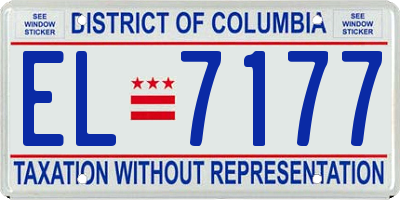 DC license plate EL7177