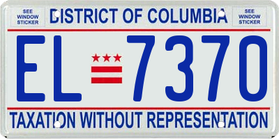DC license plate EL7370