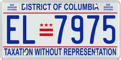 DC license plate EL7975